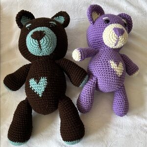 Size Difference Crochet Teddy! Now has smaller Bears!